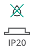 Grado di protezione della striscia LED: IP20