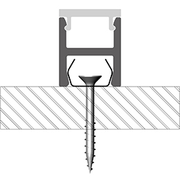 Installation profilé pour rubans led Installation profilé pour rubans led