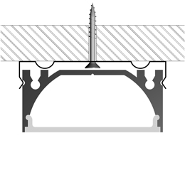 Installation profilé pour rubans led Installation profilé pour rubans led