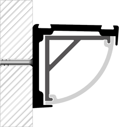 Installation profilé pour rubans led