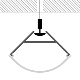 Installation profilé pour rubans led