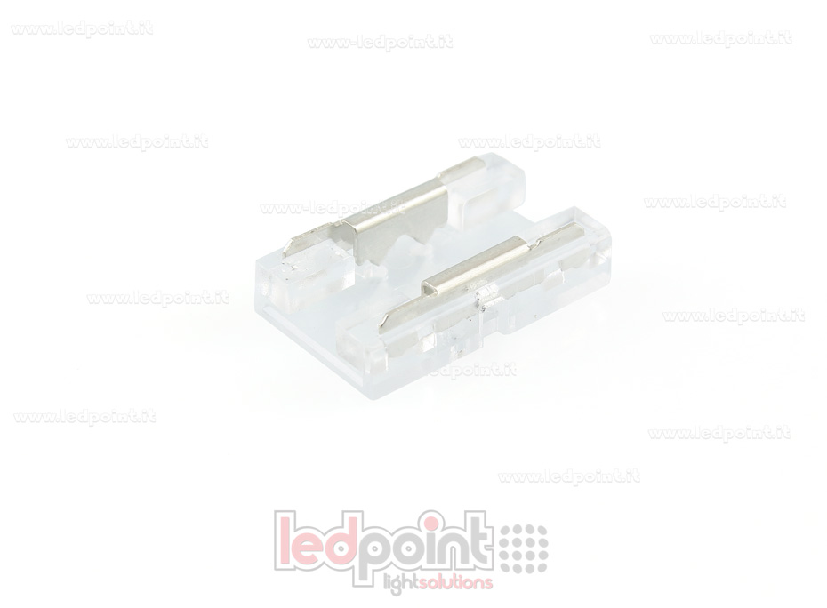 Connecteur pour jonction pour rubans monochromes avec PCB de 8mm, version réduite Connecteur pour jonction pour rubans monochromes avec PCB de 8mm, version réduite