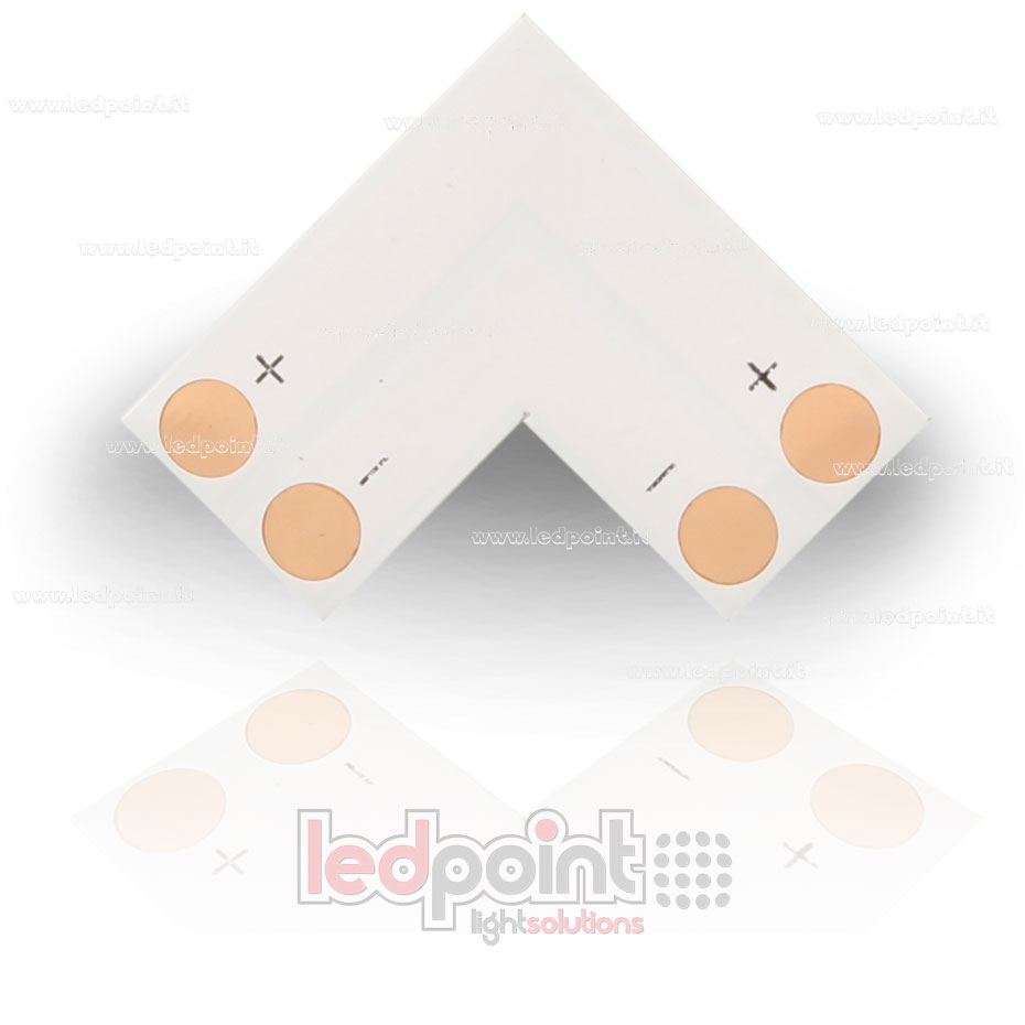 Joint à souder à “L” pour 2835 et 3528 rubans led monochromes (PCB 8mm) Joint à souder à “L” pour 2835 et 3528 rubans led monochromes (PCB 8mm)