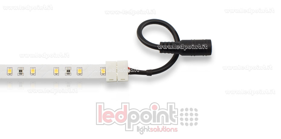 Connecteur pour jonction pour 2835 et 5050 Ruban Led (10mm) monochrome, 20-22 AWG 6A, avec connecteur 25mm