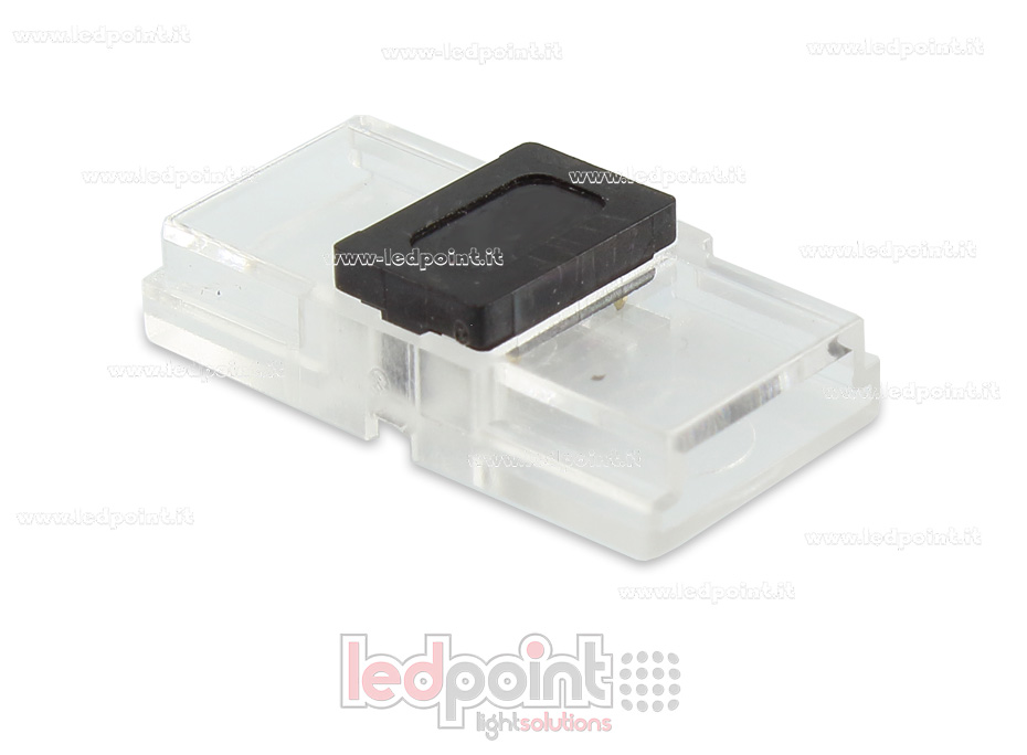 Connecteur pour jonction pour 2835 et 5050 rubans led monochromes (10mm PCB), version réduite transparent