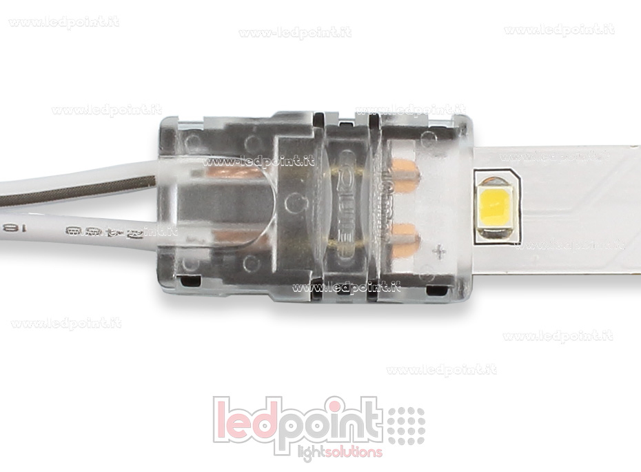 Connecteur pour jonction pour 2835 et 5050 rubans led monochromes (PCB10mm) Connecteur pour jonction pour 2835 et 5050 rubans led monochromes (PCB10mm)