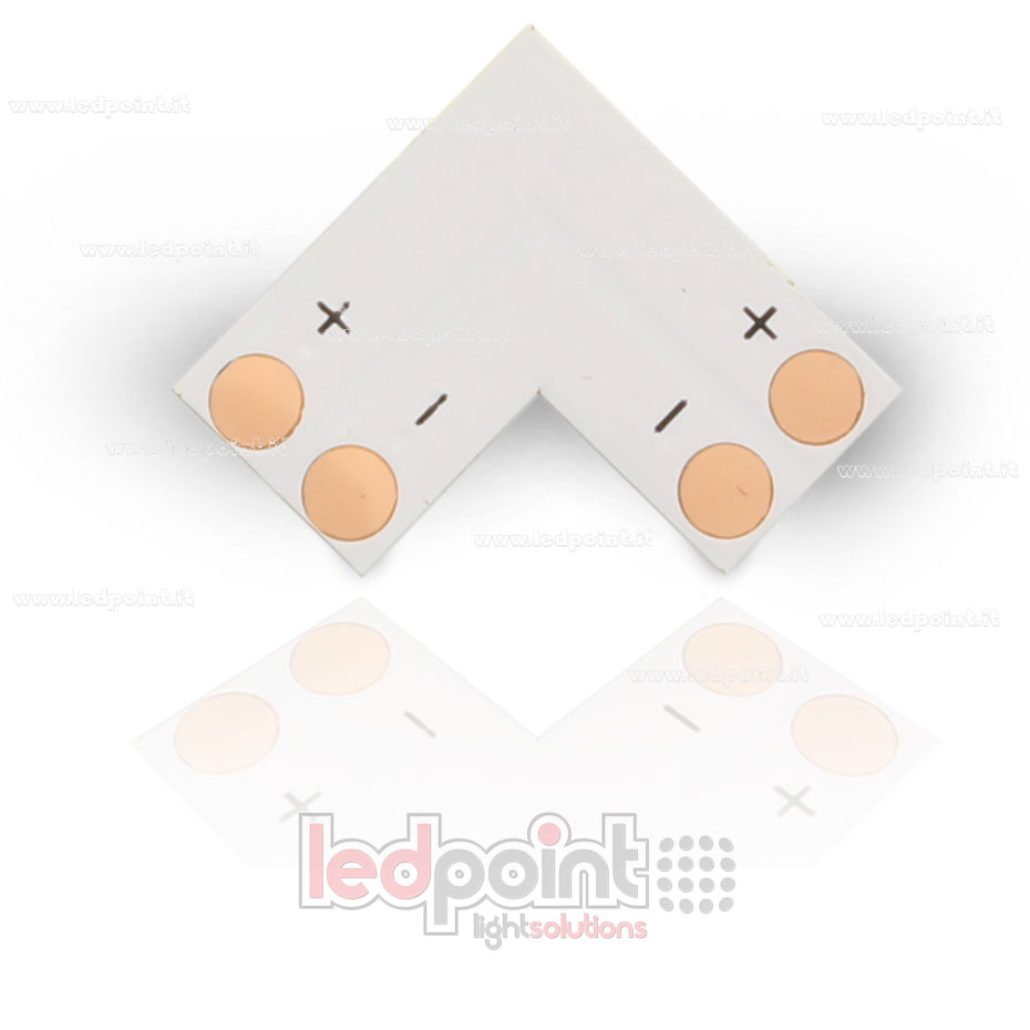 Joint à souder à “L” pour 2835 et 5050 rubans led monochromes (PCB 10mm) Joint à souder à “L” pour 2835 et 5050 rubans led monochromes (PCB 10mm)