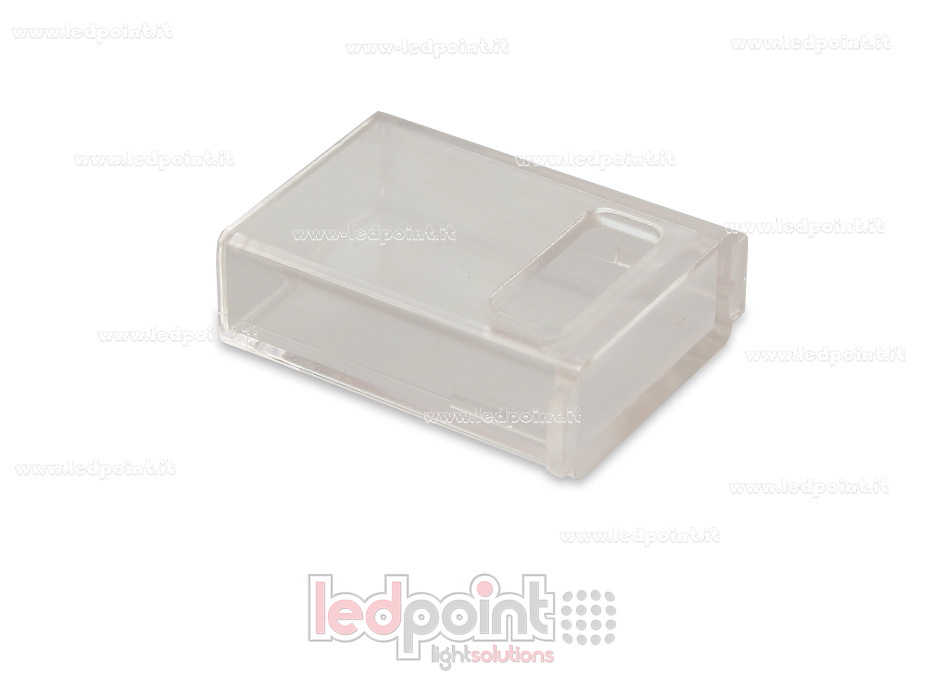 Connecteur double IP67 avec câble de 14cm, 20 AWG, pour rubans led 2835 e 5050 monochrome (PCB 10mm), version réduite