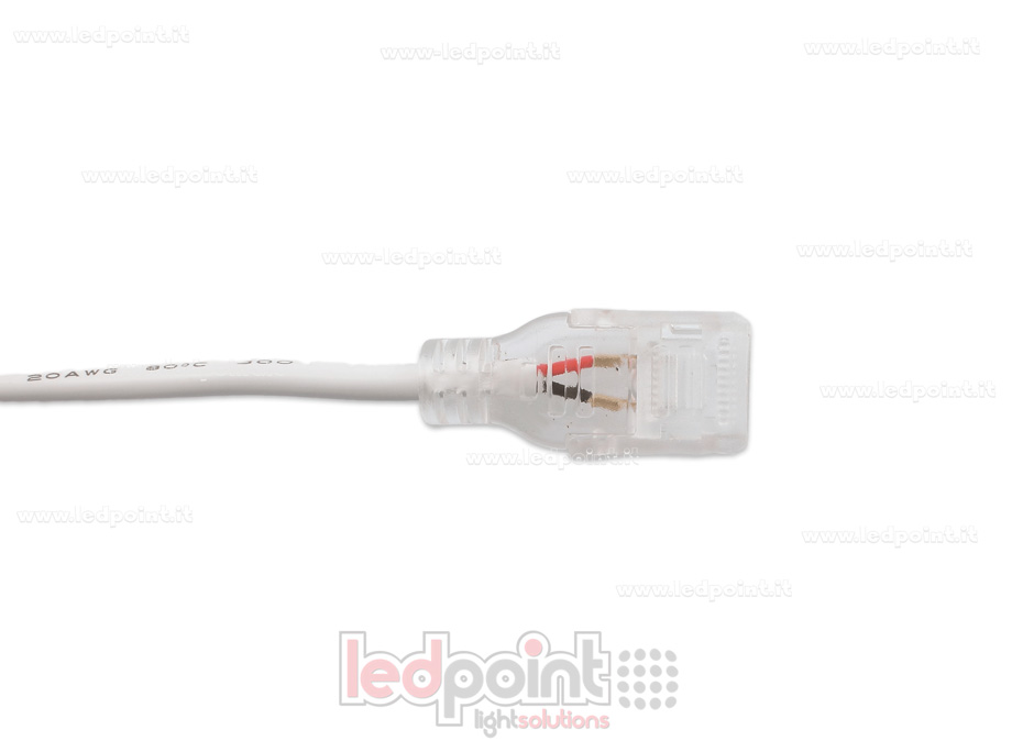 Connecteur pour 230V ruban led avec 20cm cable CM-230-CST-W15