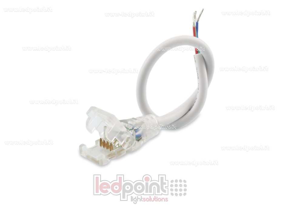 Connecteur pour 230V ruban led RGB avec 20cm cable