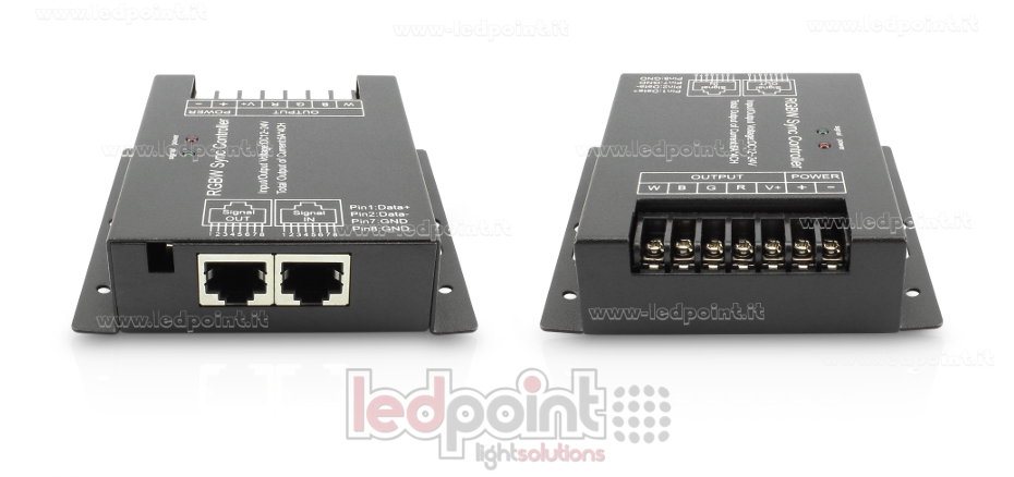 Contrôleur RGBW,  RF 433 MHz, 12/24 V, 4ch*6A. CT-RGBW-242-RF4335