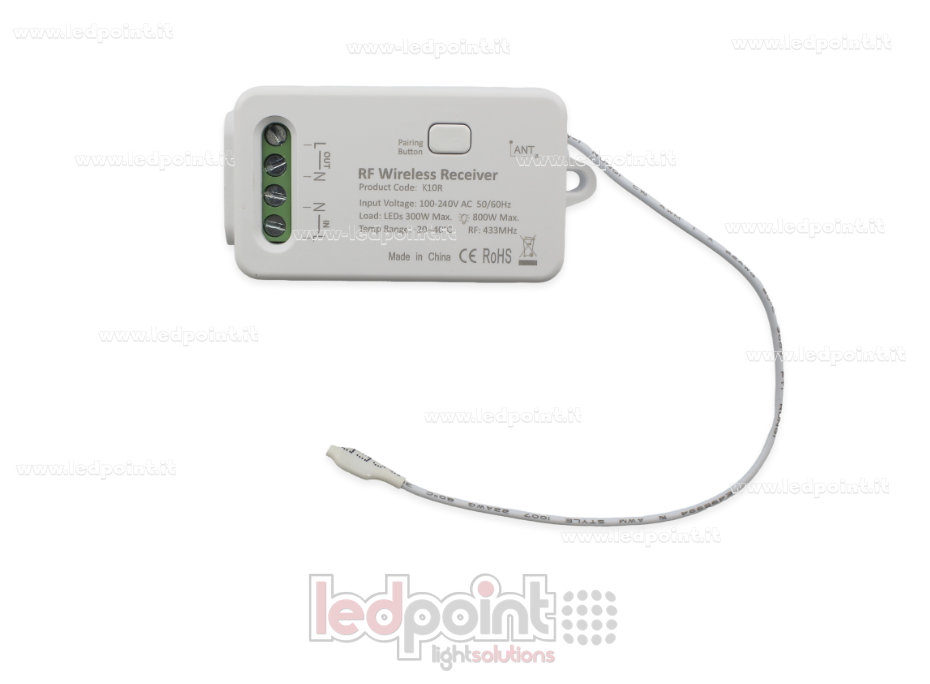 Contrôleur monochrome 110/230V, RF 433Mhz, non dimmable