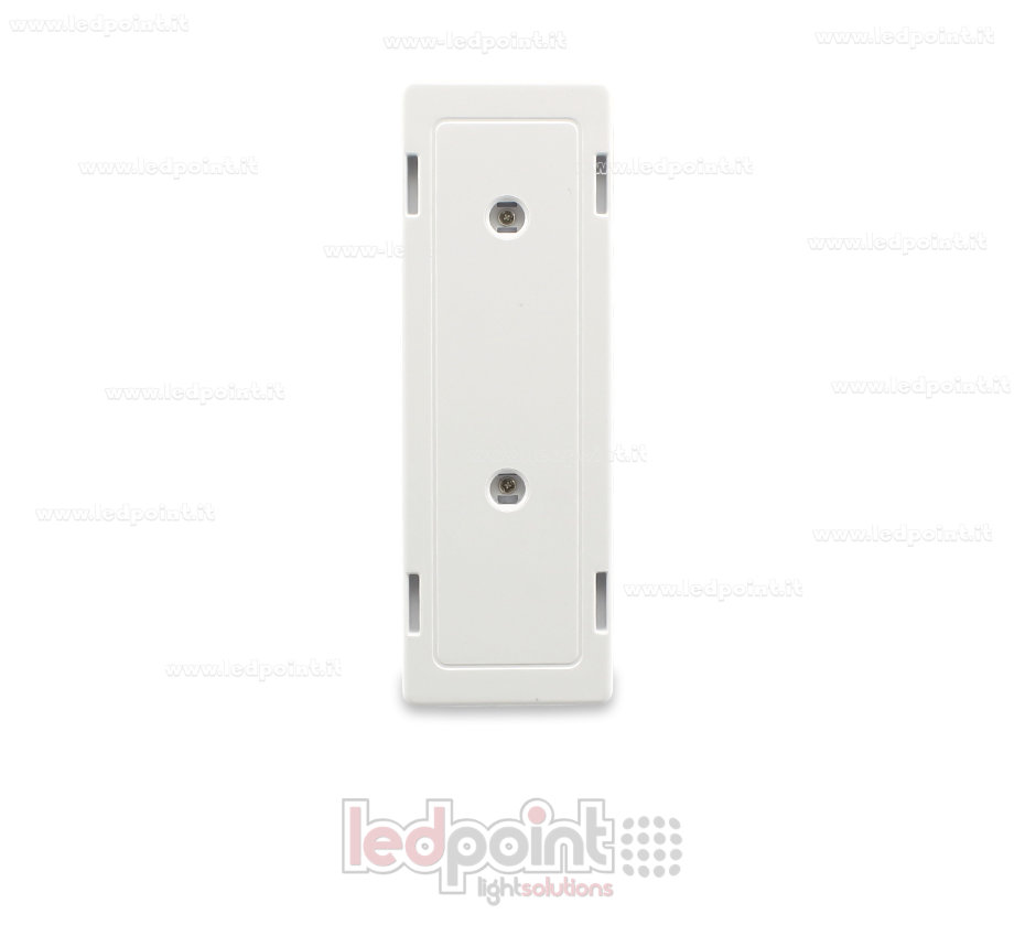 Télécommande murale blanche en verre 86x28mm avec 2 boutons, 433Mhz
