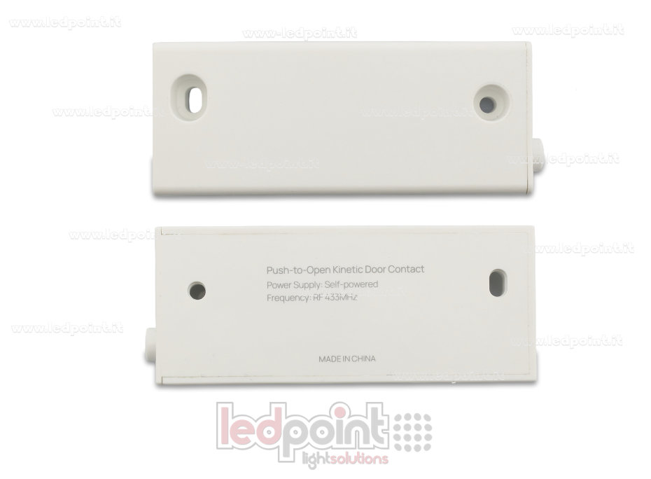 Interrupteur de porte sans fil et sans pile, blanc, RF 433 MHz