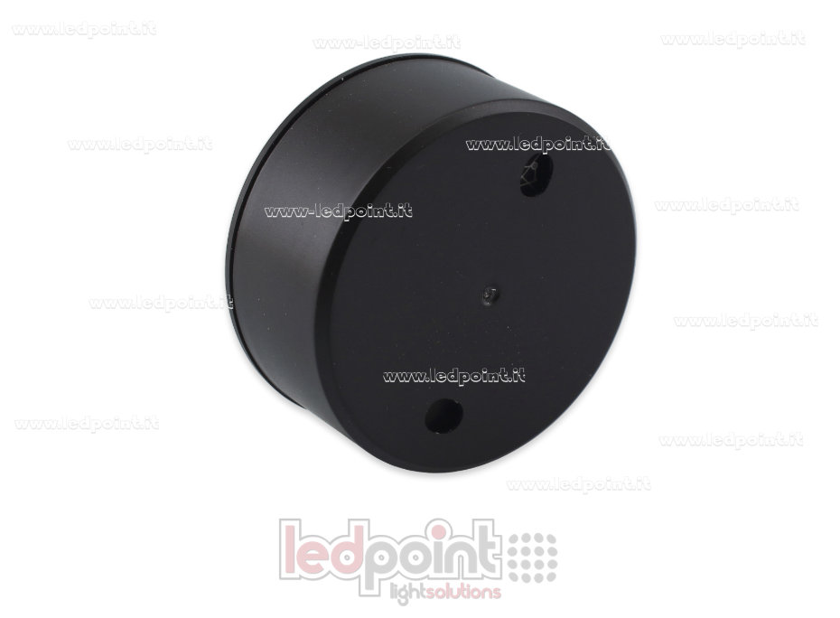 Bouton mural rond de 35 mm de diamètre, noir, auto-alimenté