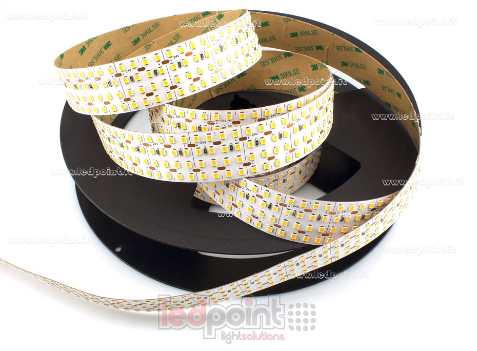 Ruban led 2835 24V IP20 3000K 3step 576led/m