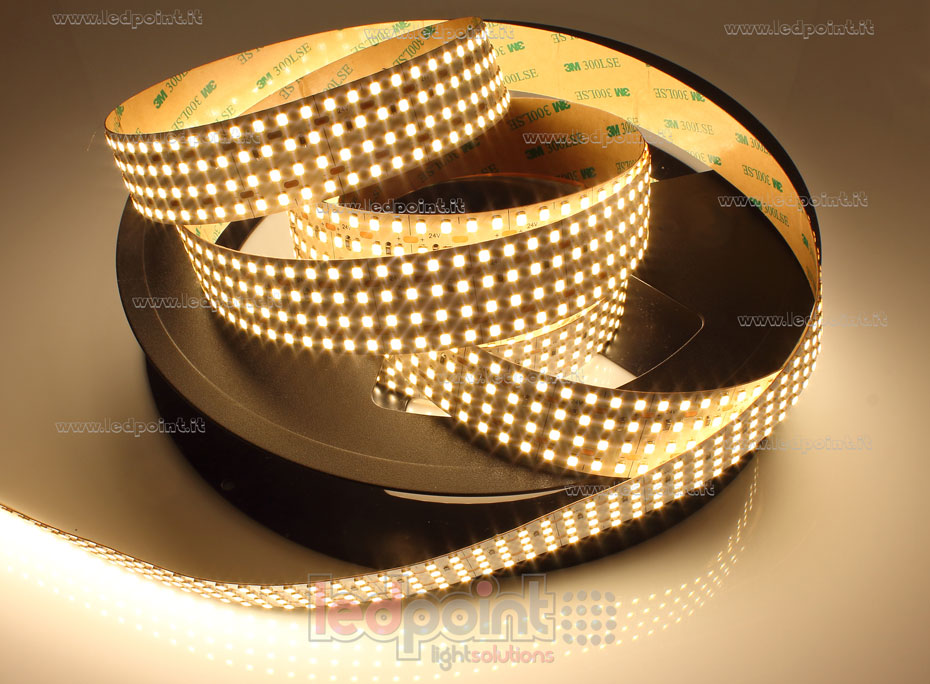 Ruban led 2835 24V IP20 3000K 3step 576led/m
