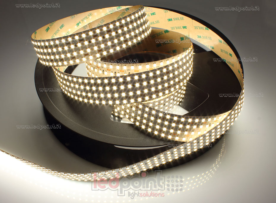 Ruban led 2835 24V IP20 4000K 3step 576led/m