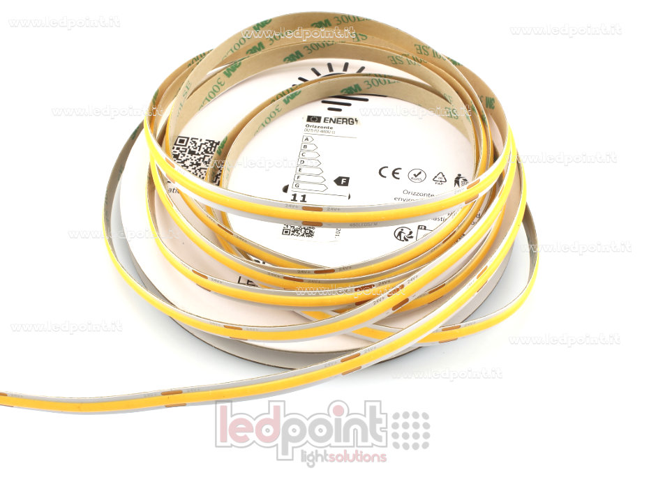 Ruban led COB 24V IP20 2700K 480led/m