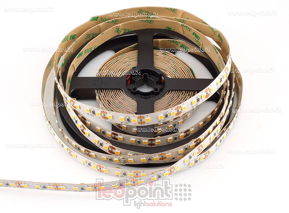 Ruban led 2835 12V IP20 2900-3100K 120led/m F52-290-120DF1-W10
 