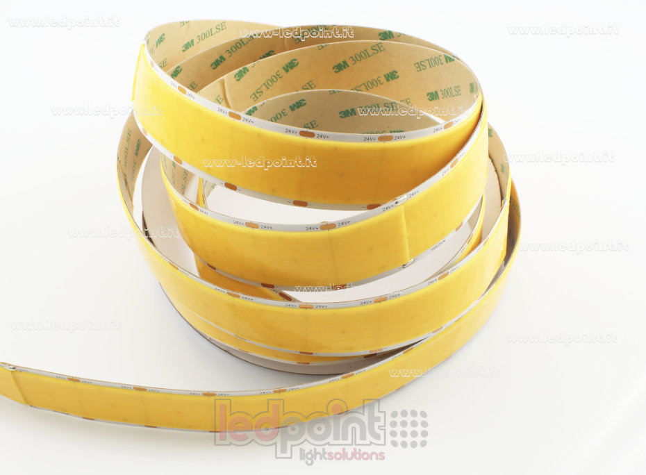 Ruban led COB 24V IP20 3000K 1600led/m