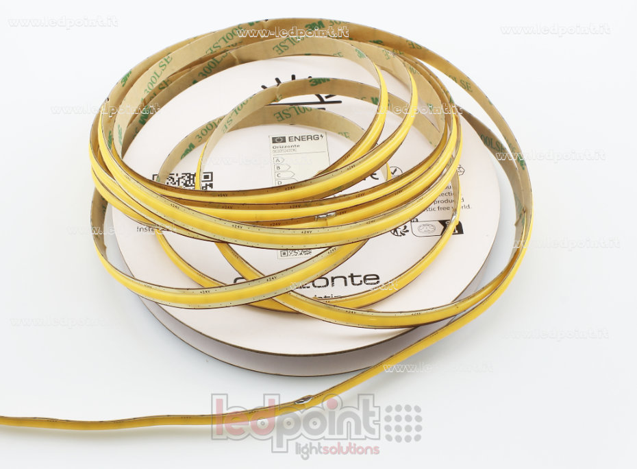Ruban led COB 24V IP20 3000K 400led/m