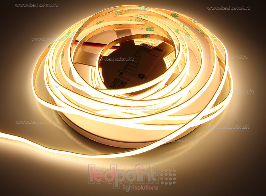 Ruban led COB 24V IP20 3000K 400led/m