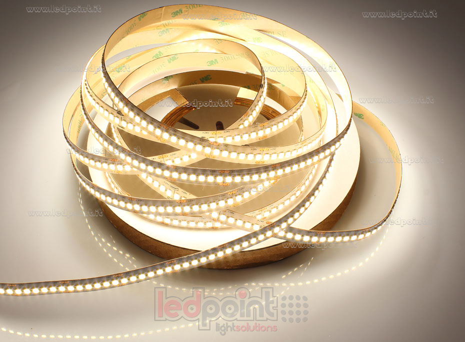 Ruban led 2835 24V IP20 3300-3600K 240led/m