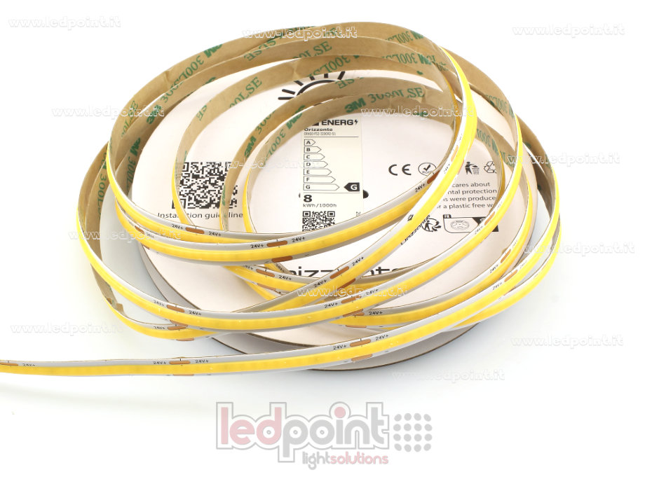 Ruban led COB 24V IP20 4000K 320led/m
