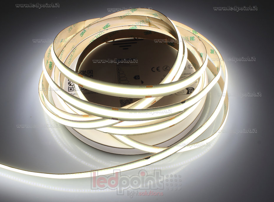 Ruban led COB 24V IP20 4000K 480led/m