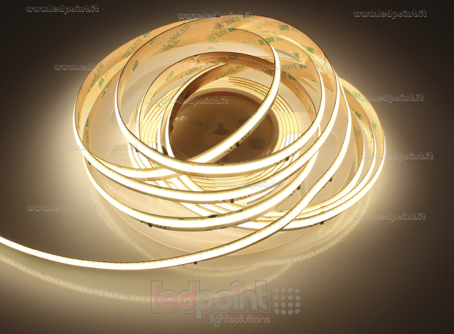 Ruban led COB 24V IP20 3000K 360led/m