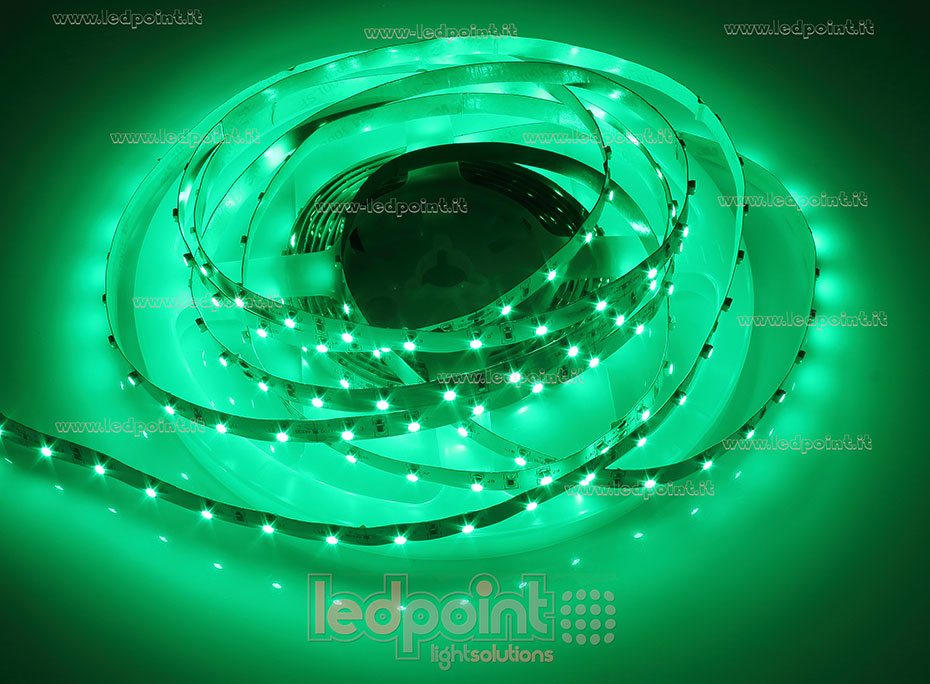 Ruban led 3528 24V IP20 520-525nm 60led/m