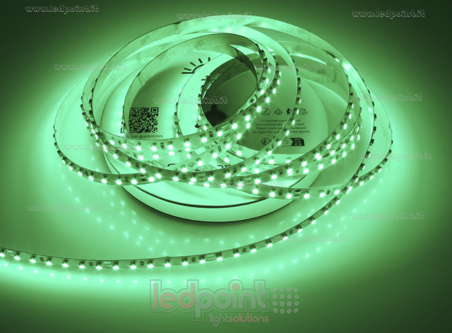 Ruban led 3528 24V IP20 520-525nm 120led/m