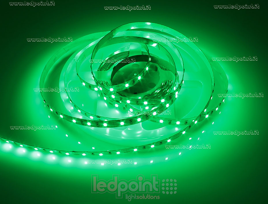 Ruban led 2835 12V IP20 520-525nm 60led/m