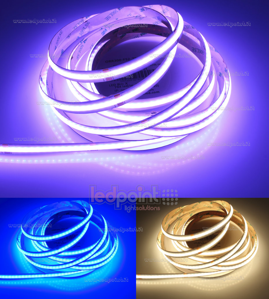 Ruban led COB 24V IP20 3000K 392+392led/m Ruban led COB 24V IP20 3000K 392+392led/m