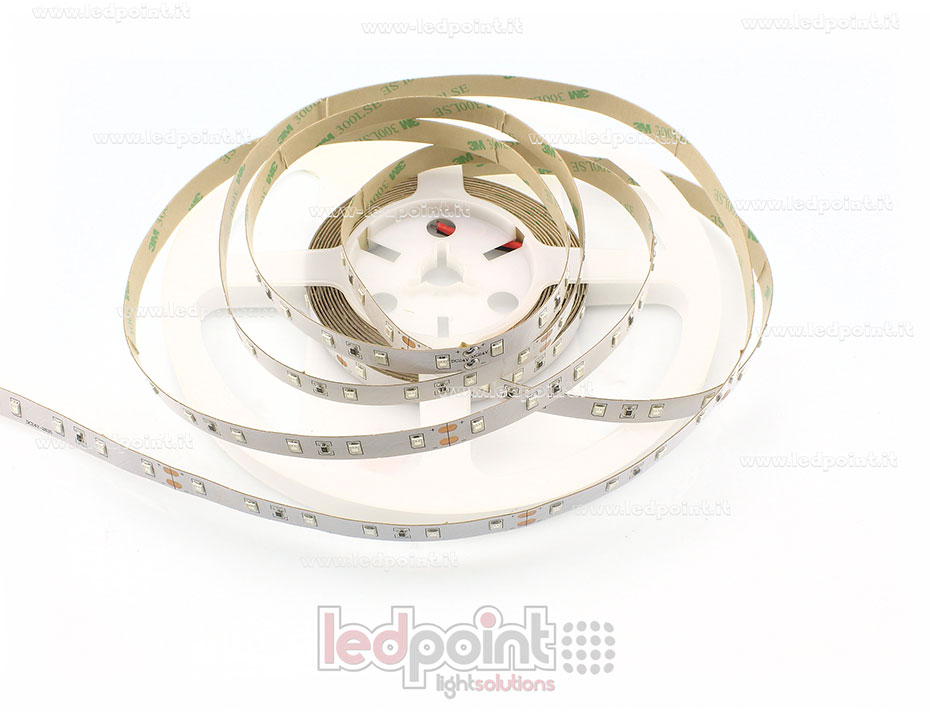 Ruban led 2835 24V IP20 620-625nm 60led/m