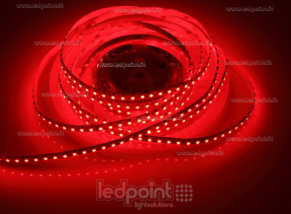 Ruban led 3528 24V IP20 620-625nm 120led/m