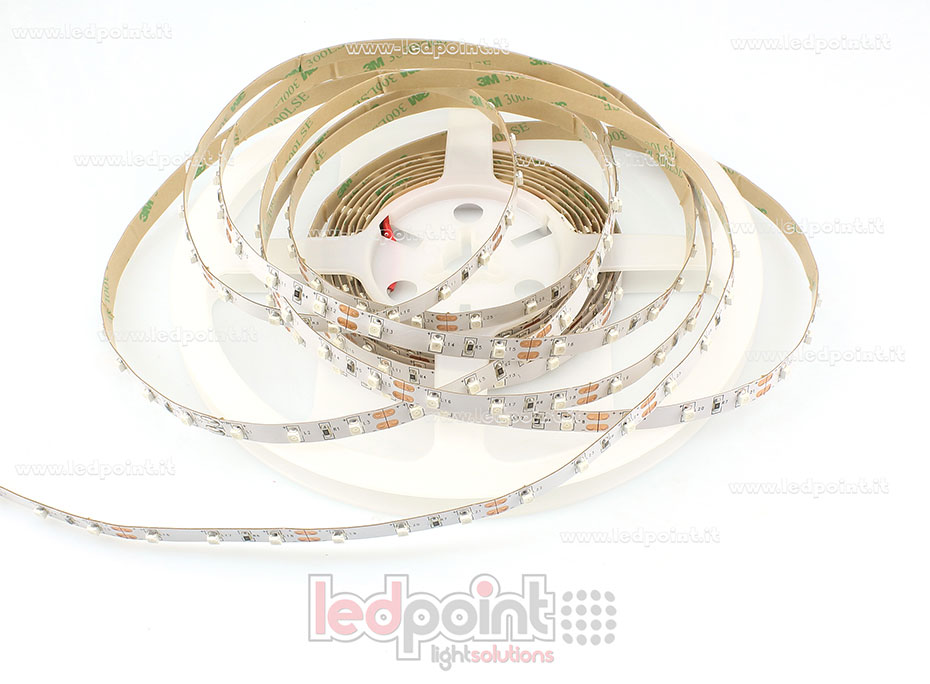 Ruban led 3528 12V IP20 620-623nm 60led/m