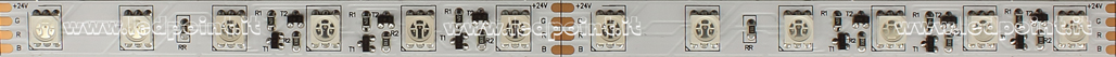 Ruban led 5050 24V IP20 RGB 60led/m F52-RGB-060522A
 