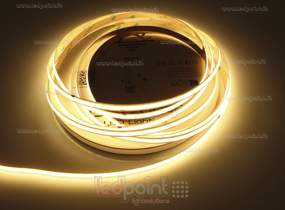 Ruban led COB 24V IP20 2700K 480led/m