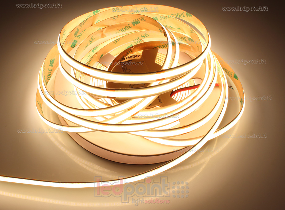 Ruban led COB 24V IP20 3000K 480led/m