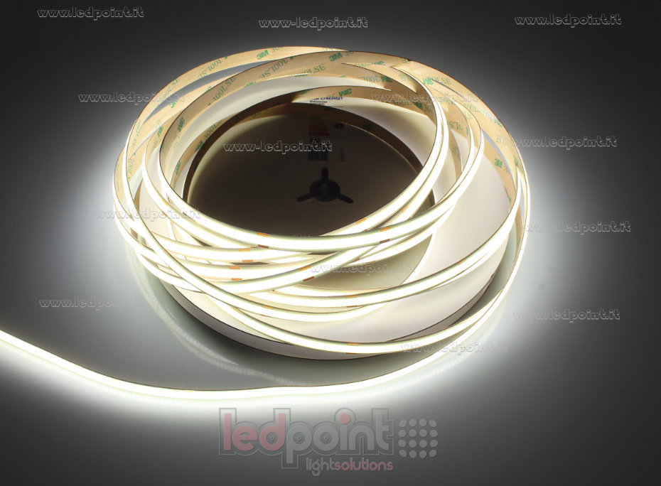 Ruban led COB 24V IP20 4000K 480led/m