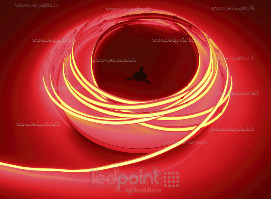 Ruban led COB 24V IP20 Rouge 480led/m