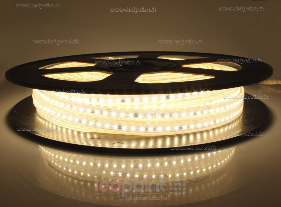 Ruban led 2835 230V IP65 3000K 120led/m