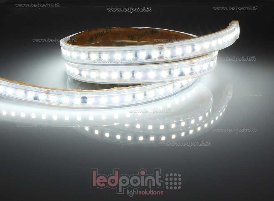 Ruban led 2835 230V IP65 4000K 130led/m