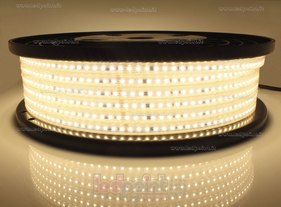 Ruban led 2835 230V IP65 3000K 120led/m