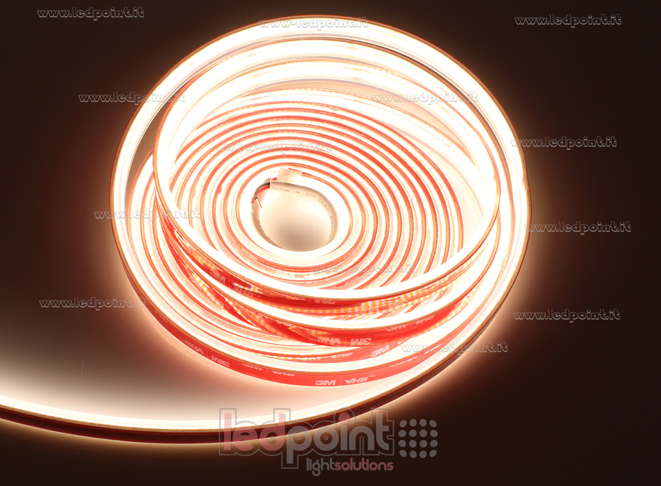 Ruban led COB 24V IP65 3000K 320led/m