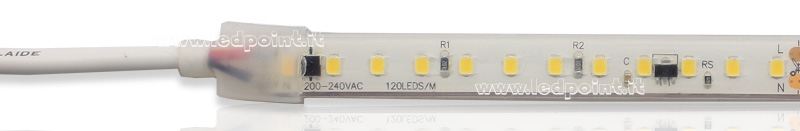 Ruban led 2835 220-240V IP67 4000K 120led/m L502-400T-1208CH/16
 