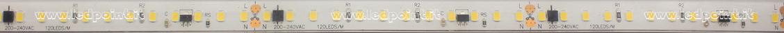 Ruban led 2835 220-240V IP67 4000K 120led/m L502-400T-1208CH/16
 