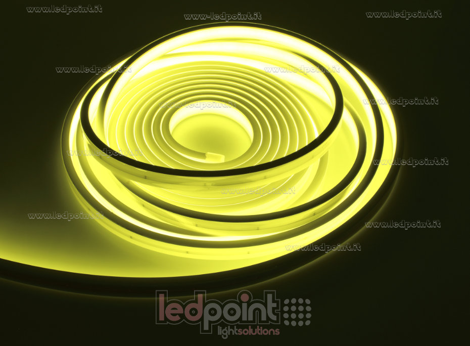 Ruban led 2025 24V IP67 Jaune Citron 264led/m